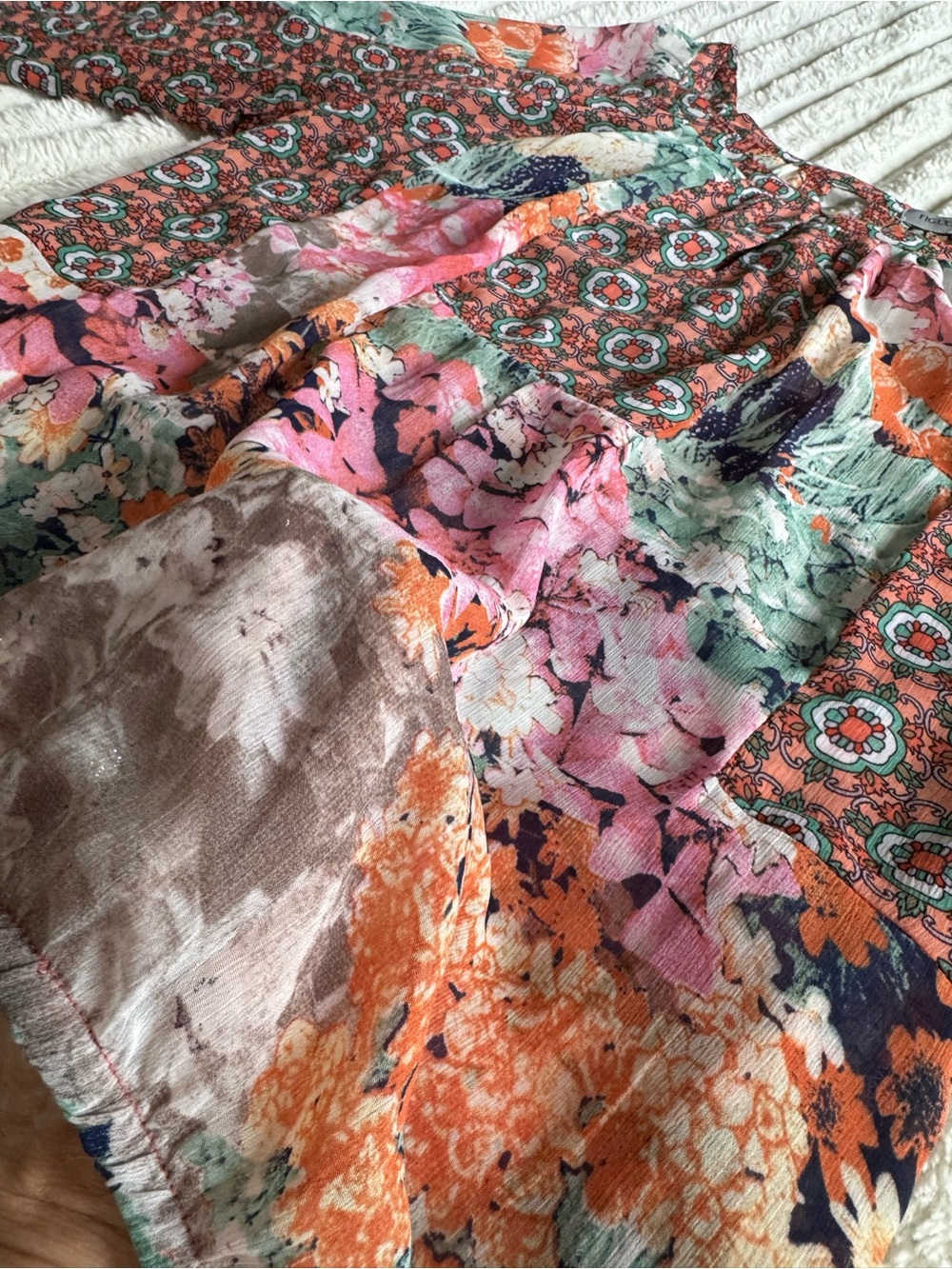 Anthropology Figueroa & Flower multicoloured BOHO FLORAL Paisley Blouse - med - Picture 15 of 15